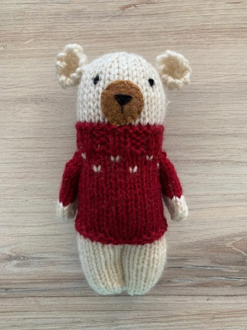 Scandi Bear KNITTING PATTERN with Bonus image 4