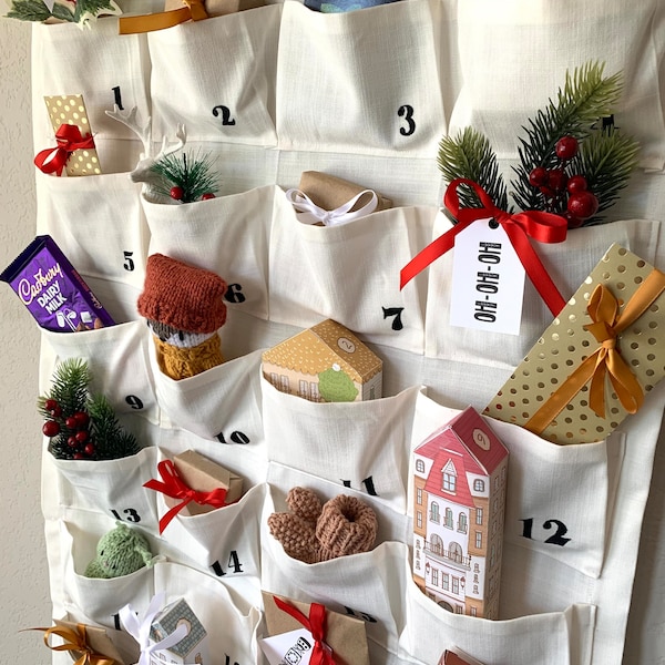 Advent Calendar Sewing Instructions (with gift tags)