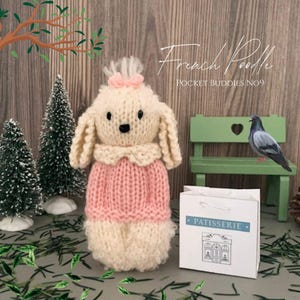 Pocket Buddies No9 (Caniche français) - MODÈLE TRICOT