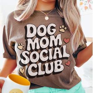 Dog Mom Social Club PNG: Paw Print Sublimation Design (Digital Download)