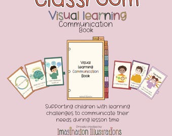Livre visuel de communication pour l'apprentissage : repères visuels répondant à des besoins d'apprentissage supplémentaires
