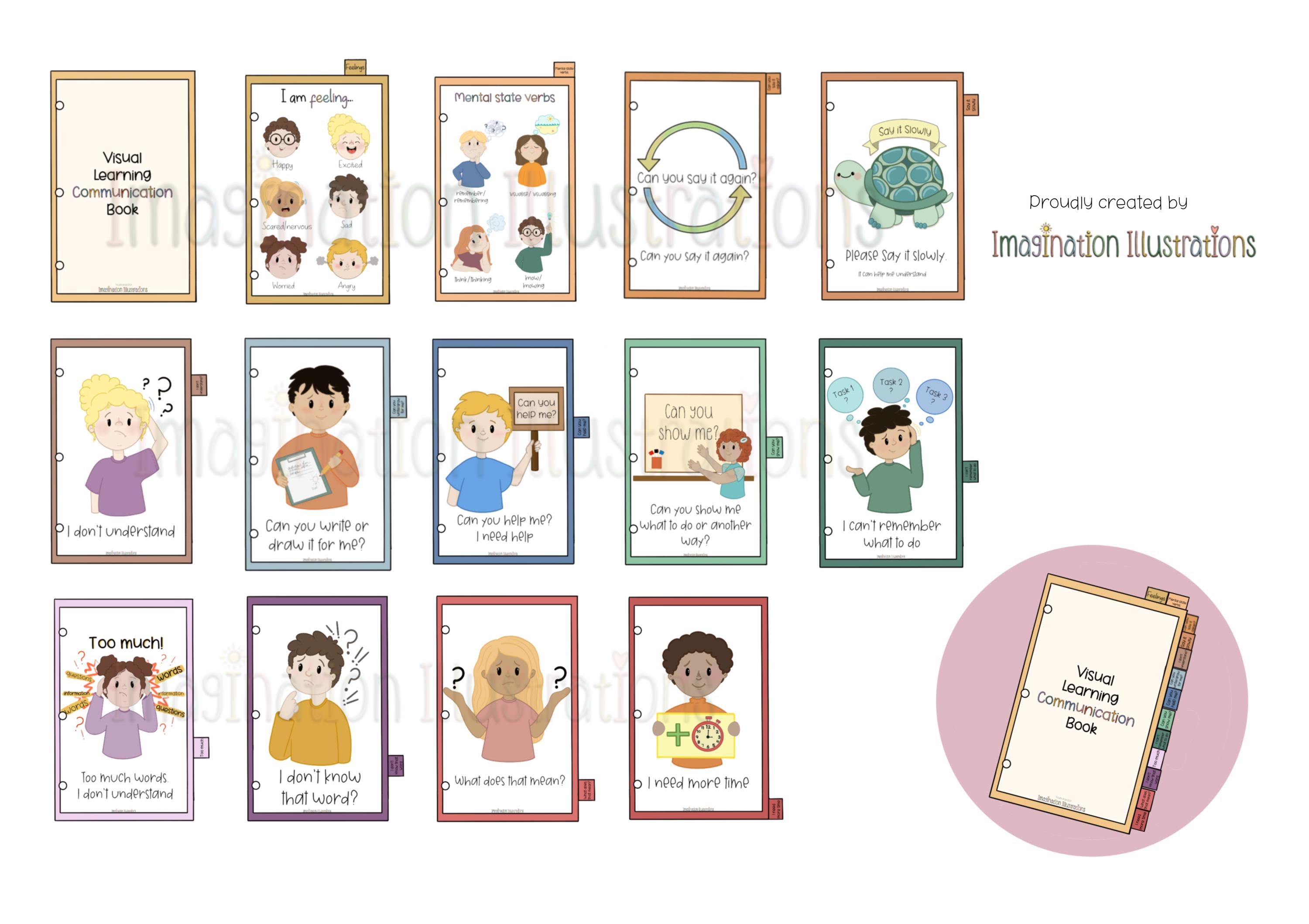 Visual Learning Communication Book- Visual Cues Supporting Additional ...