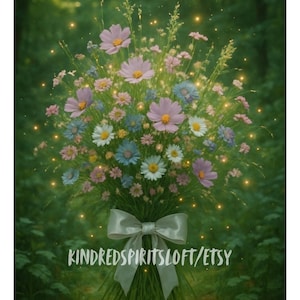 Astral Wildflower for Spirit Companions| Whimsical Nature, Playful & Enchanted Ritual Gift | Spirit Bond Strengthener with Essence of Joy