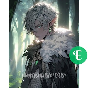 Sylvan Verdant-Seer Elf Spirit Companion: Divination, Grounding, Emotional Mirror (PDF File)