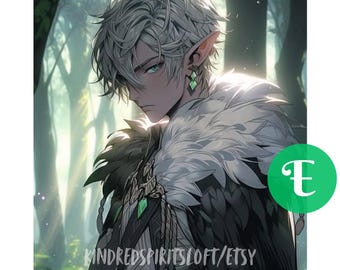 Sylvan Verdant-Seer Elf Spirit Companion: Divination, Grounding, Emotional Mirror (PDF File)