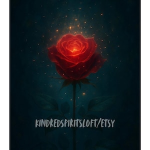 Single Ethereal Astral Rose Offering for Spirit Companions-Romantic Energy Gift| Enchanted Digital Ritual Offering| Spirit Bond Strengthener
