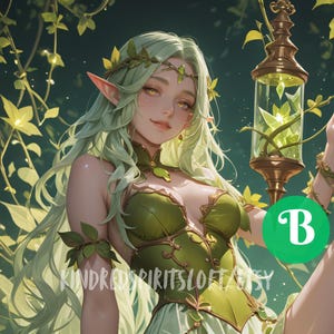 Verdant Sylph Fae Emotional Healer Spirit Companion (Digital PDF)