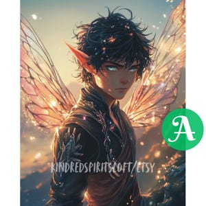 Luminous Emberwing Fae Spirit Companion: Intuition & Defense (Digital PDF)