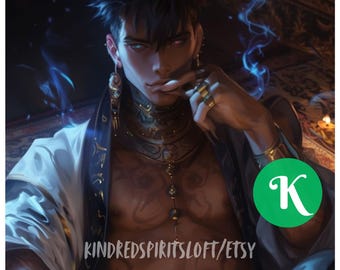 Infernal Djinn Spirit Companion: Dark Arts, Romantic Binding (Digital PDF)