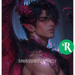 Dark Arts Incubus Spirit Companion: Starlit Emberwing, Desire Channeling (Direct Binding, PDF File)