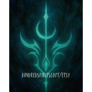 Intuitive Geist Begleiter Calling Cards- Gezeiten & Serene| Mystery Sigil Adoption durch energetischen Sog, Spirit Match durch Energie
