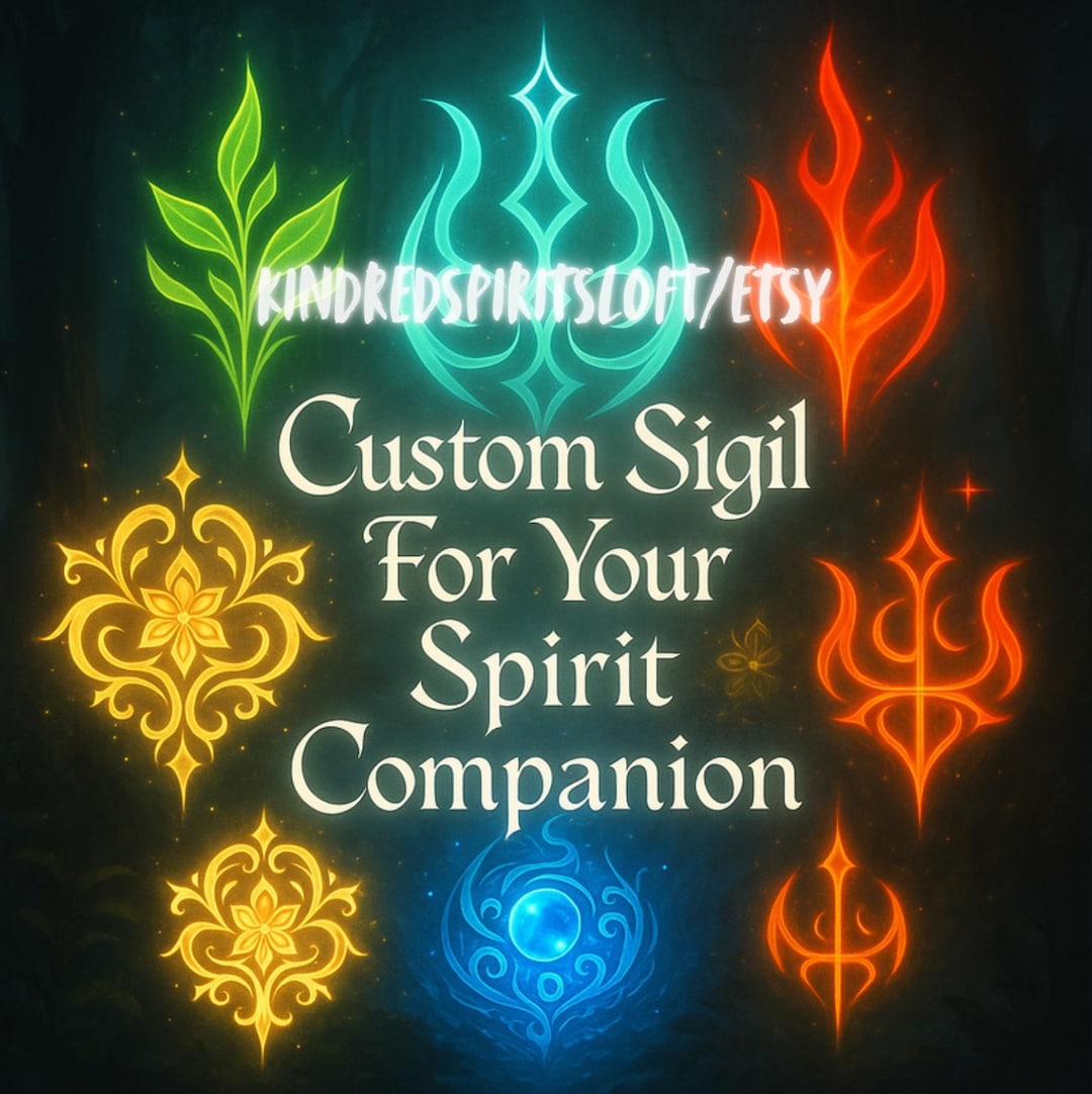 Custom Spirit Companion Sigil | Channeled Energetic Key for Better ...