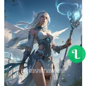 White Arts Celestial Seraph Spirit Companion: Divine Alignment & Light Shielding (PDF File)