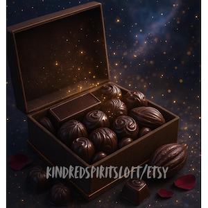 Dark Chocolate Astral Offering for Spirit Companions| Romantic & Sensual Energy Ritual Gift| Spirit Bond Strengthener and Enchanted Treat