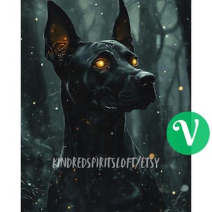 V, Dark Arts Gloomveil Hellhound Spirit Companion - Primal & Protective| Vigilant| Intuition and Wisdom| Direct or Vessel Binding