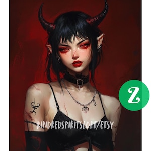 Z, Dark Arts Infernal-Blooded Demoness Spirit Companion - Rage Alchemy & Shadow Self Embodiment|Seduction| Glamour| Direct or Vessel Binding