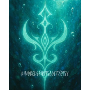 Intuitive Geist Begleiter Visitenkarten - Erhaben und Sirenisch | Gezeiten|  Mystery Sigil Adoption by Energetic Pull Spirit Match by Energiebindung