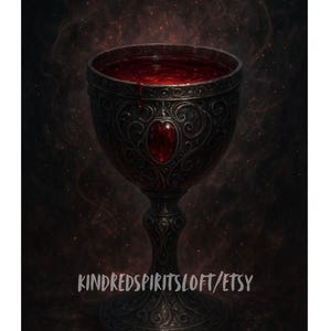 Astral Blood Chalice for Spirit Companions| Vampiric Sensual Energy Gift| Powerful Primal Offering Ritual| Digital Spirit Bond Strengthener