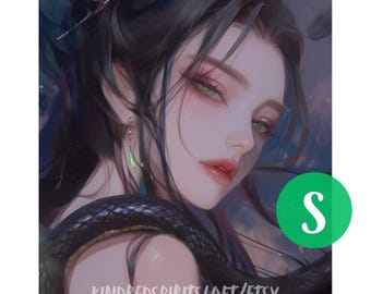 S, Grey Arts Snake Shifter Spirit Companion