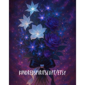 Mystical Astral Bloom Bouquet for Spirit Companions| Cosmic Dreamlike Energy Offering |Enchanted Ritual Gift | Spirit Bond Strengthener