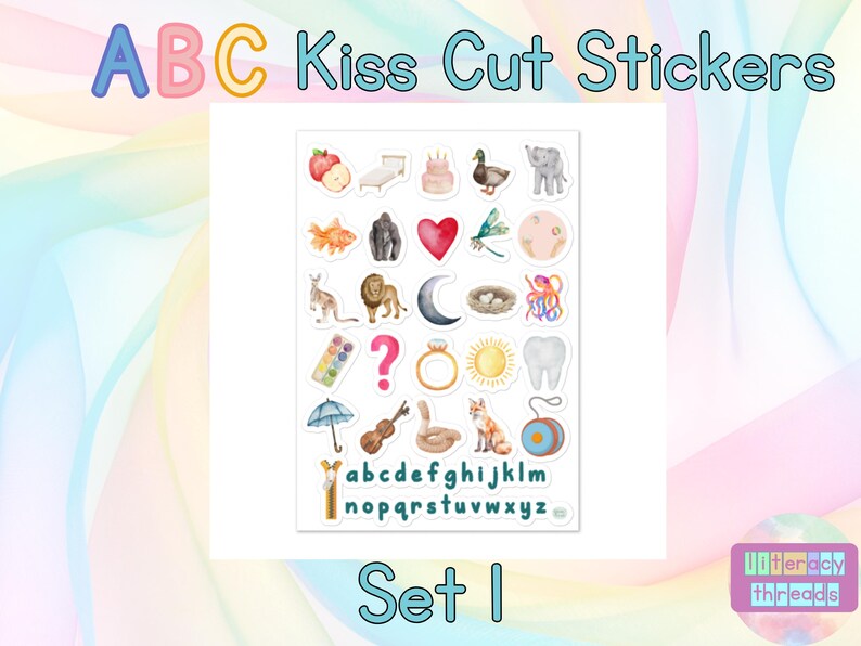 Phonics Stickers for Kids – ABC Letter & Sound Match – Educational ...