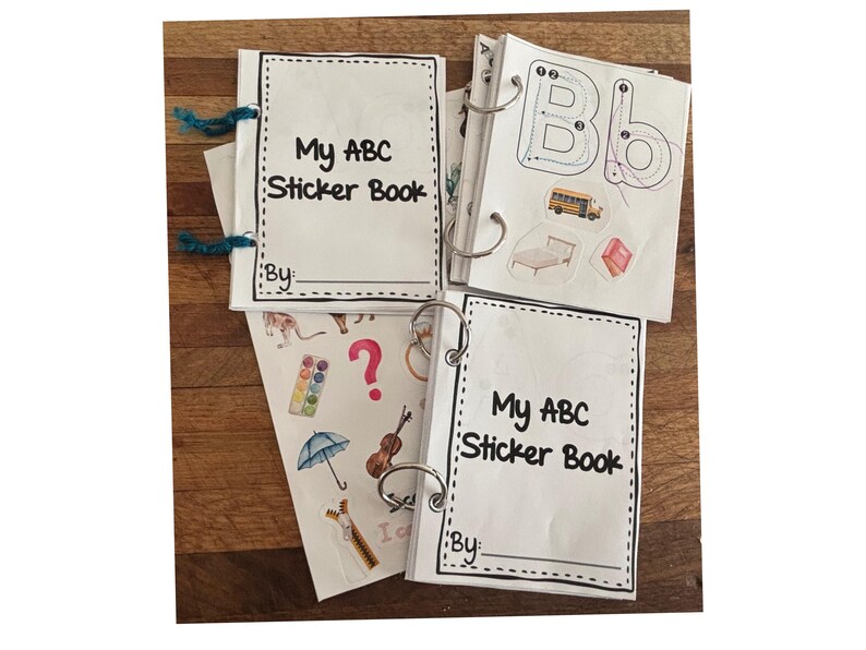 Printable ABC Sticker Book for Preschool, Kindergarten, Printable Fun ...