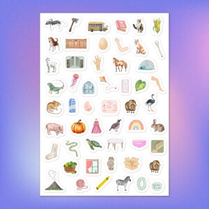 Phonics Stickers for Kids – ABC Letter & Sound Match – Educational ...