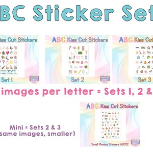 Phonics Stickers for Kids – ABC Letter & Sound Match – Educational ...