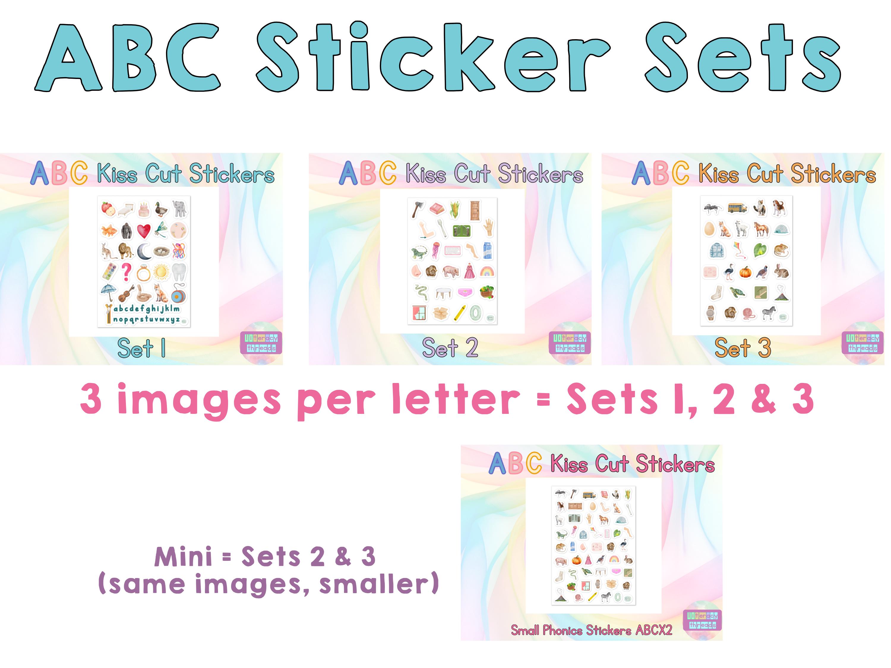 Phonics Stickers for Kids – ABC Letter & Sound Match – Educational ...