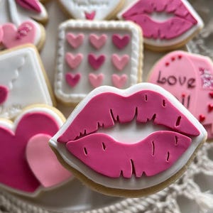 Embosseuse et emporte-pièce pour biscuits Hot Lips, pâtisserie Saint-Valentin