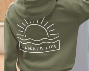 Adventure Camper Life Hoodie - Camper Unisex Pullover oversize Outdoor Gift