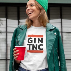 Camiseta Gin Tonic Lover, camiseta unissex, presente para entusiastas de bebidas, blusa casual, presente para barman, camiseta gráfica para beber