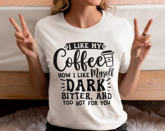 Ironic Coffee T-Shirt, Dark Humor Graphic Tee