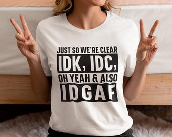 Sarkastisches Zitat Tee - Lustiges Gleichgültigkeit Humor Shirt