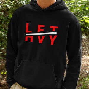 Powerlifting Hoddie &quot;Lift Heavy&quot; -  Weightlifting Design, Crossfit Clothing, Unisex Fleece Hoodie, Gym Hooded Sweatshirt, Fitness Jacket