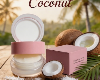 TBM Coconut Kiss Me Baby™ 2-in-1 suikerlipscrub – exfoliator en vochtinbrengende crème