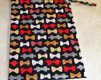 Large Wetbag- Bow Ties- 4007