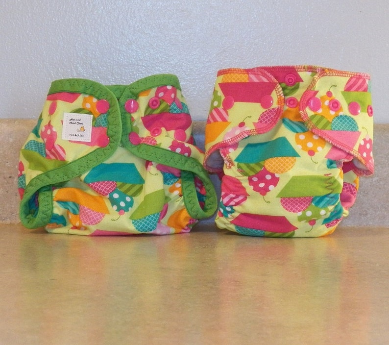 Preemie Newborn Cloth Diaper & Diaper Cover Set 4 to 9 Etsy