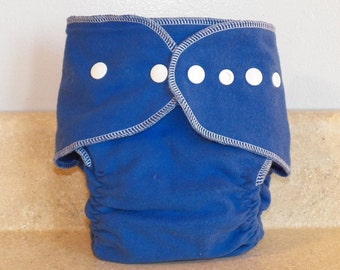 Fitted Newborn Cloth Diaper- 4 to 9 pounds- Royal Blue- 16036