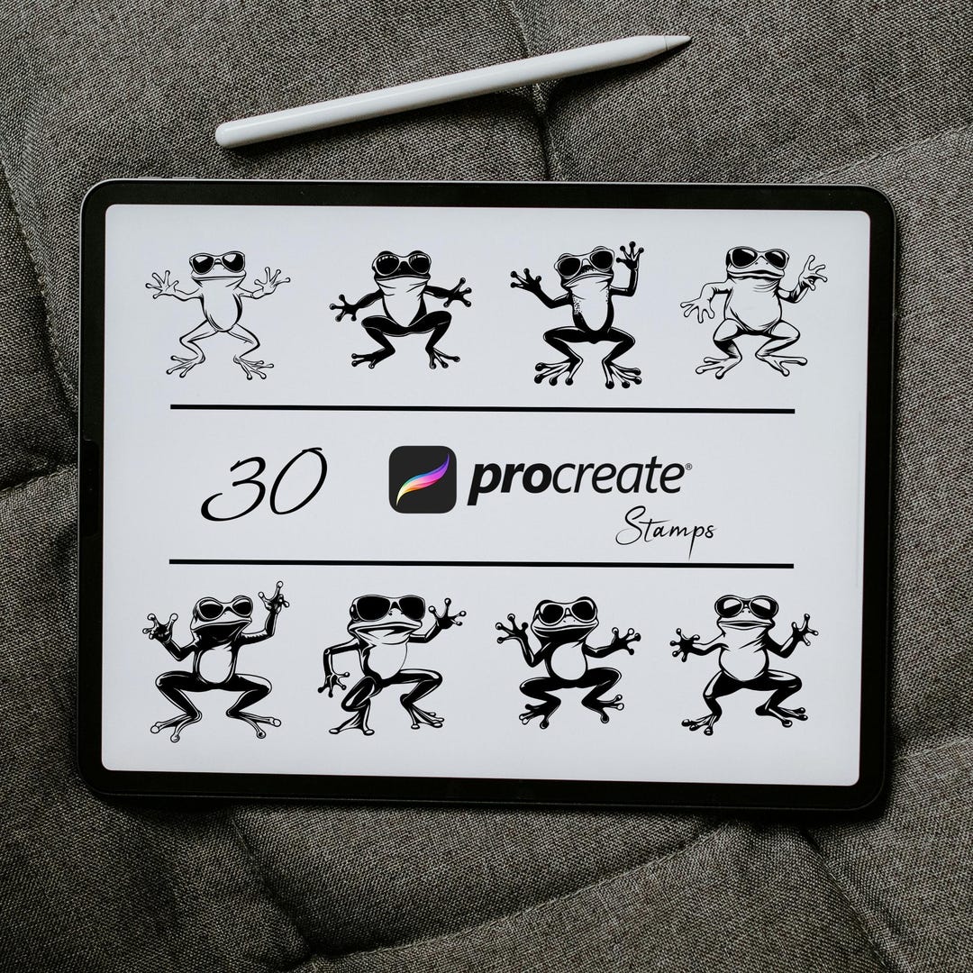 Dancing Frog Procreate Stamps | Animal Brushes (digital Download) - Etsy
