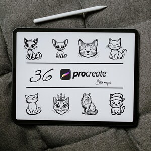 Pixie Bob Cat Procreate Stamps | Cute Cats Stamp, Cat Breed Procreate, Procreate Kitten Brush, Cat Tattoo Stamp, Cute Kitty Stamps Brushes