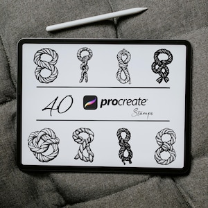 Seil Knoten Procreate Pinsel und Stempel, Seil Knoten Procreate Stempel, Seilknoten Stempel, Outdoor Adventure Art, Seil Pinsel Paket