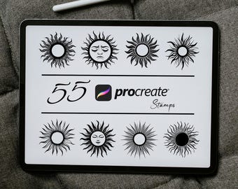 Sunrise Procreate Stamps: Sunshine Brush Set (Digital Download)