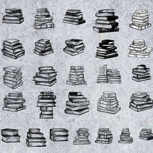 Books Procreate Stamps And Brushes, Books Stamps, Books Brushes Pack for iPad, Reading Stamps Tattoos, Brushes Set, Books Stamps Bundle File