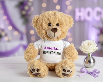 Personalized Homecoming Invitation Teddy Bear - 14 Inch Honey Bear