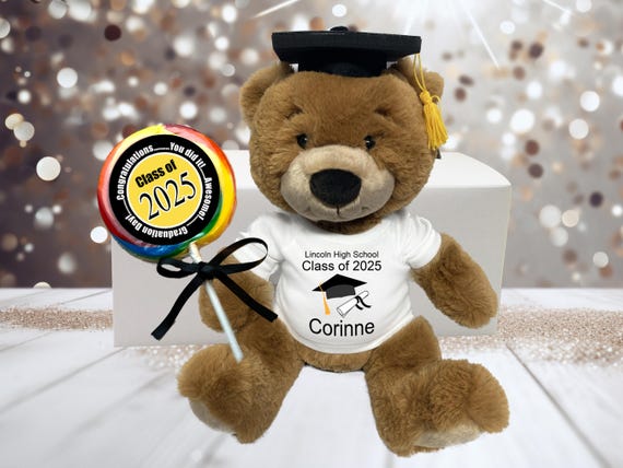 Personalized Graduation Teddy Bear Gift Set 14