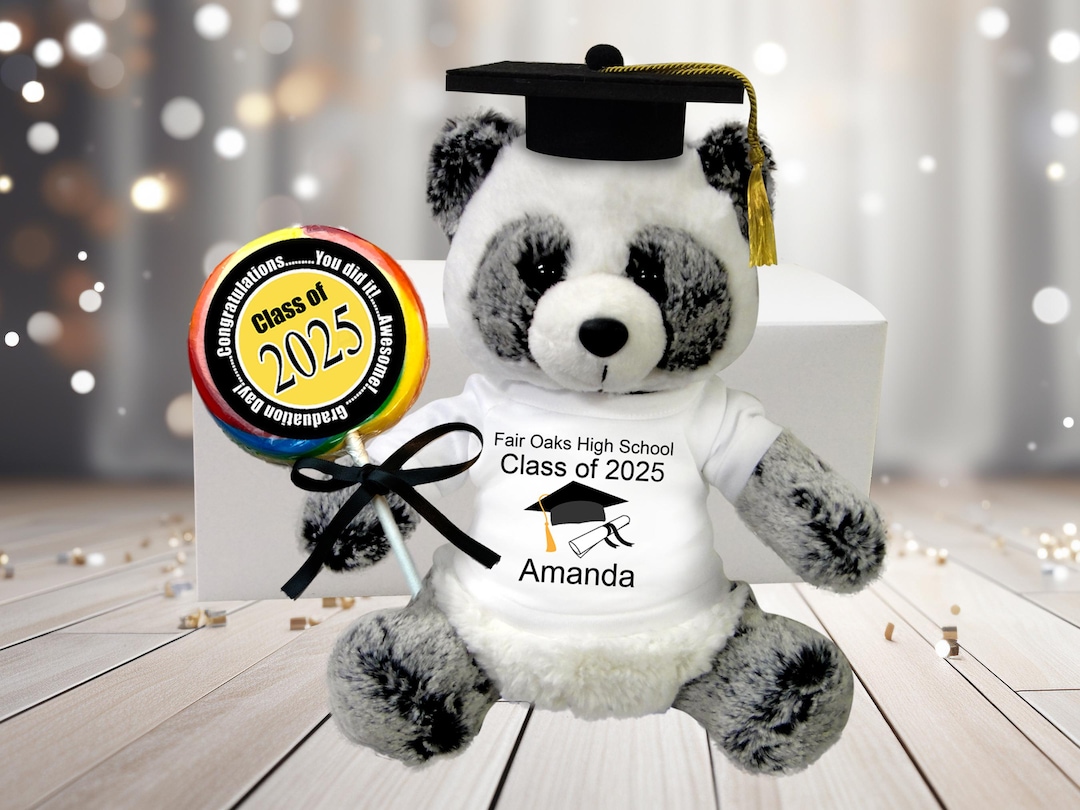 Personalized Graduation Panda Gift Set - 11