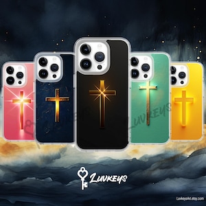 Christian Religious Cross Art Phone Case for iPhone 16 15 14 Pro Max 13 12 8 Mini XR X Case for Samsung S24 S23 S22 A55 A35 A15 Google Pixel