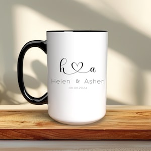 Personalized Mr And Mrs Coffee Mug, Newlywed Coffee Cup, Bridal Shower Gift, Wedding Party Present, Gift For Couple, Husband and Wife Mugs