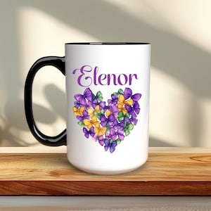 Personalisierte Karneval Kokette Herz Mug-Custom 11 Unze 15 Unze Karneval Becher-Personalisierte Karneval Becher-Festival Geschenk Idee-Geschenk für Sie
